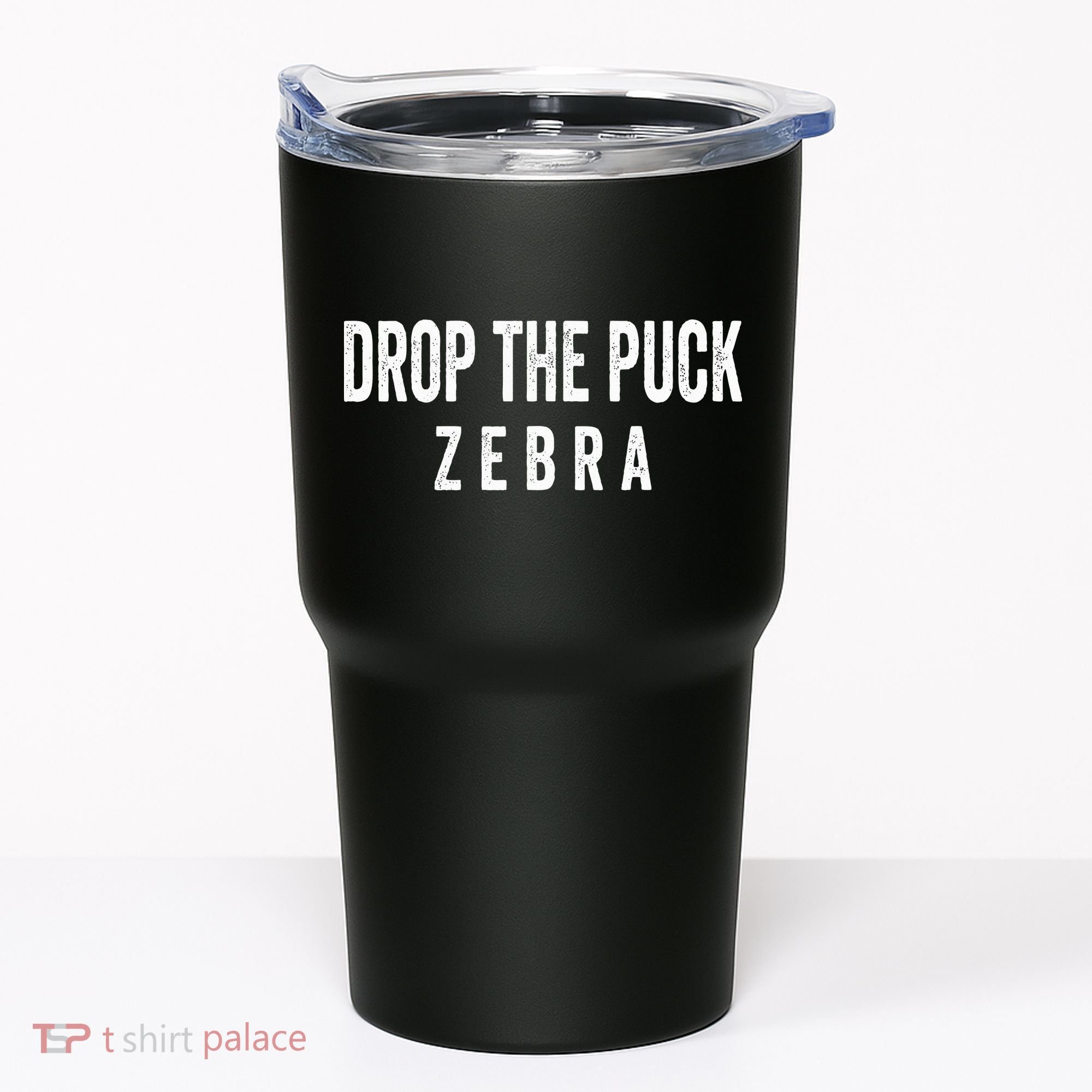 Drop The Puck Zebra Tumbler
