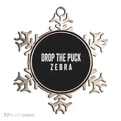 Drop The Puck Zebra Ornament