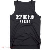 Drop The Puck Zebra Tank Top thumb 0