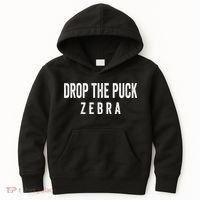 Drop The Puck Zebra Kids Hoodie thumb 0