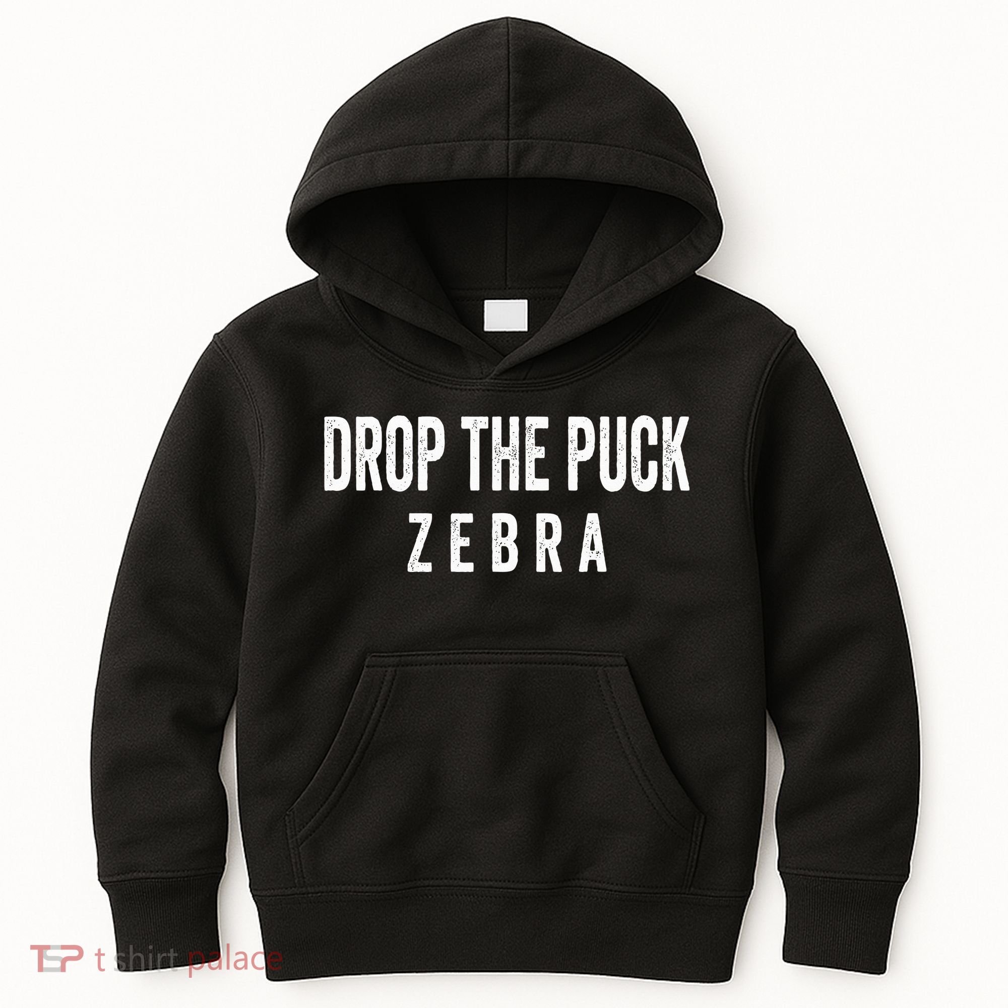 Drop The Puck Zebra Kids Hoodie
