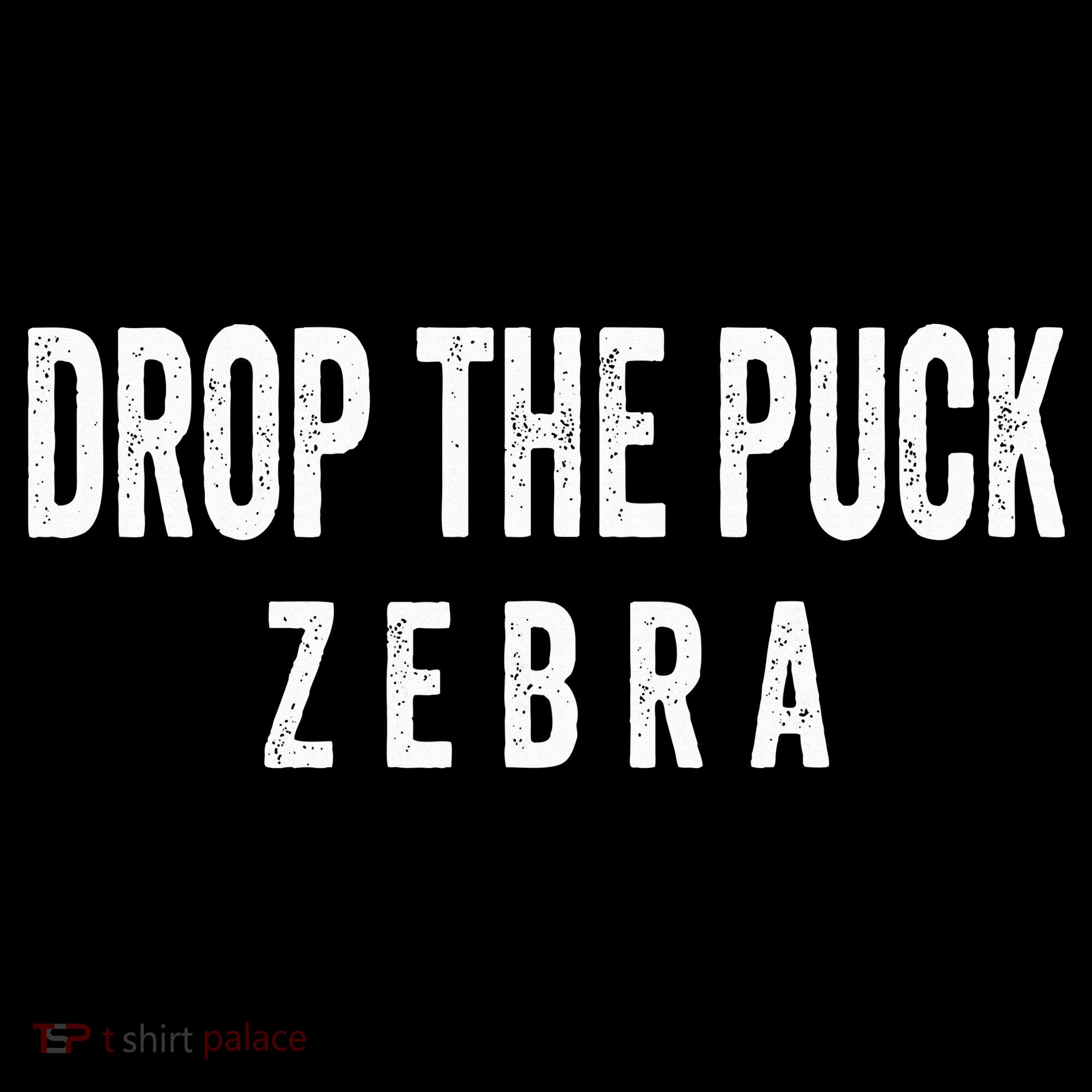 Drop The Puck Zebra Kids Long Sleeve Shirt