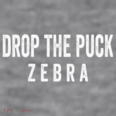 Drop The Puck Zebra Women's Racerback Cropped Tank