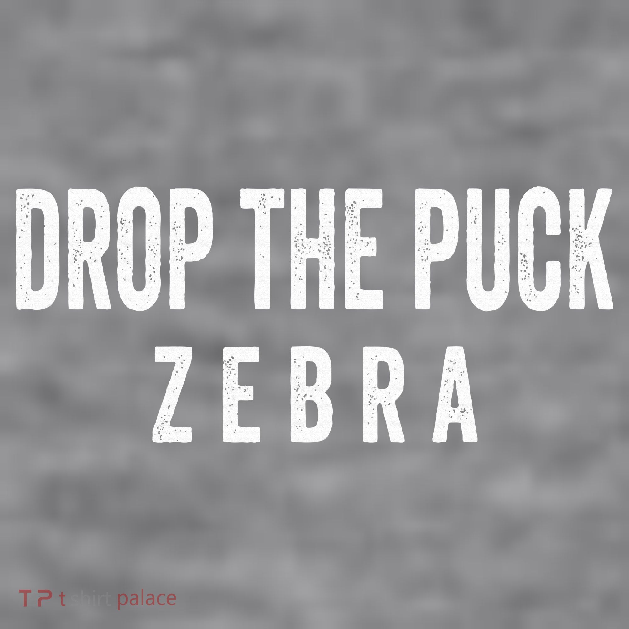 Drop The Puck Zebra Women's Racerback Cropped Tank