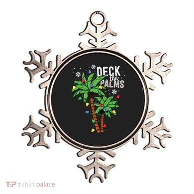 Deck The Palms Tropical Hawaii Christmas Palm Tree Lights Ornament