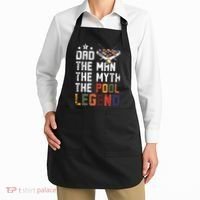 Dad The Pool Billiards Legend Gift For Father's Day Apron thumb 2