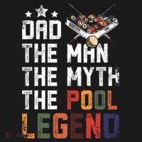 Dad The Pool Billiards Legend Gift For Father's Day Sweatshirt thumb 3