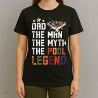 Dad The Pool Billiards Legend Gift For Father's Day T-Shirt thumb 4