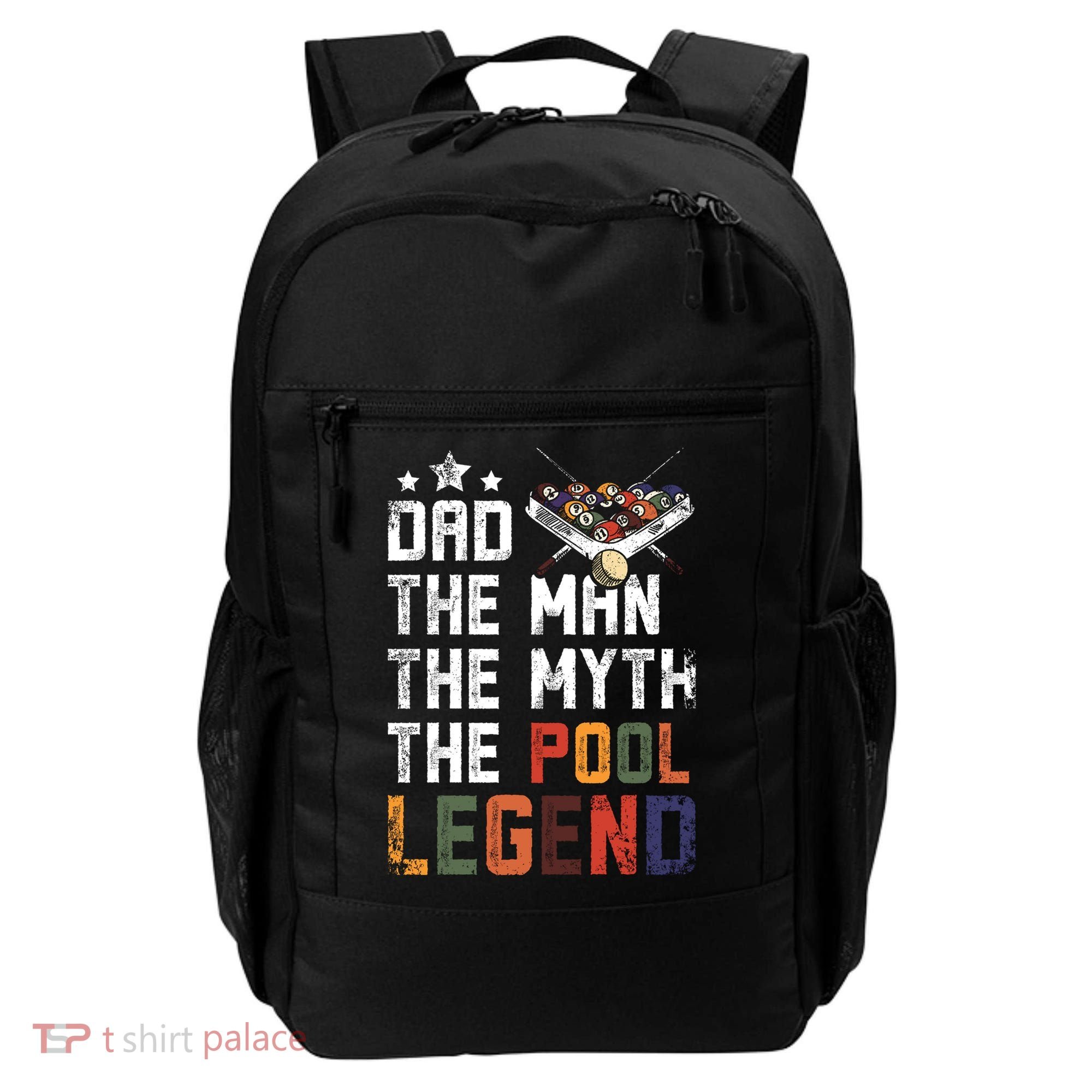 Dad The Pool Billiards Legend Gift For Father's Day Backpack