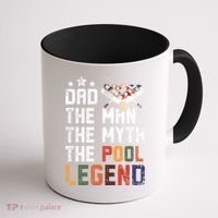 Dad The Pool Billiards Legend Gift For Father's Day Coffee Mug thumb 1
