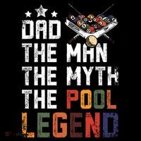 Dad The Pool Billiards Legend Gift For Father's Day Women's Hoodie thumb 2