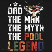 Dad The Pool Billiards Legend Gift For Father's Day Ornament thumb 1