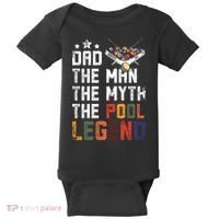 Dad The Pool Billiards Legend Gift For Father's Day Baby Bodysuit thumb 0