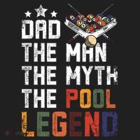 Dad The Pool Billiards Legend Gift For Father's Day Hat thumb 2