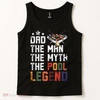 Dad The Pool Billiards Legend Gift For Father's Day Tank Top thumb 2
