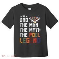 Dad The Pool Billiards Legend Gift For Father's Day Toddler T-Shirt thumb 0