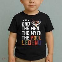 Dad The Pool Billiards Legend Gift For Father's Day Toddler T-Shirt thumb 2