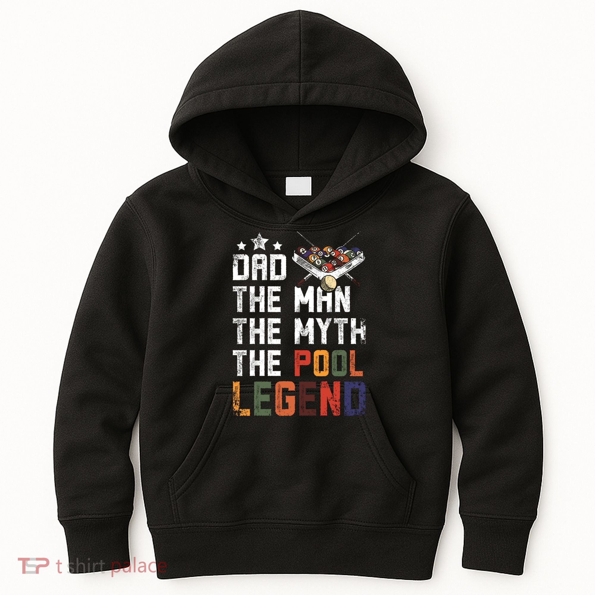 Dad The Pool Billiards Legend Gift For Father's Day Kids Hoodie