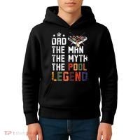 Dad The Pool Billiards Legend Gift For Father's Day Kids Hoodie thumb 4