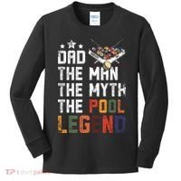 Dad The Pool Billiards Legend Gift For Father's Day Kids Long Sleeve Shirt thumb 0