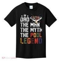 Dad The Pool Billiards Legend Gift For Father's Day Kids T-Shirt thumb 0