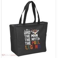 Dad The Pool Billiards Legend Gift For Father's Day Tote Bag thumb 2