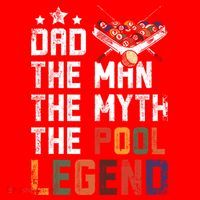 Dad The Pool Billiards Legend Gift For Father's Day Santa Hat thumb 1