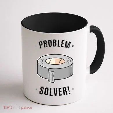 Duct Tape Problem Solver Coffee Mug back