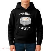 Duct Tape Problem Solver Kids Hoodie thumb 4