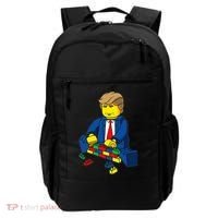 Donald Trump Presidential Building Brick Wall Backpack thumb 0