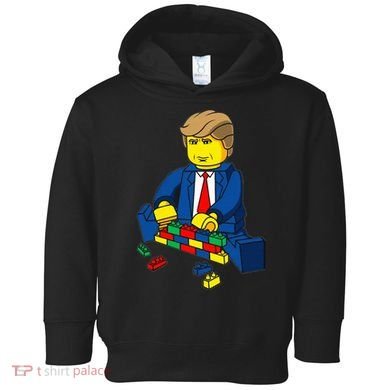 Donald Trump Presidential Building Brick Wall Toddler Hoodie