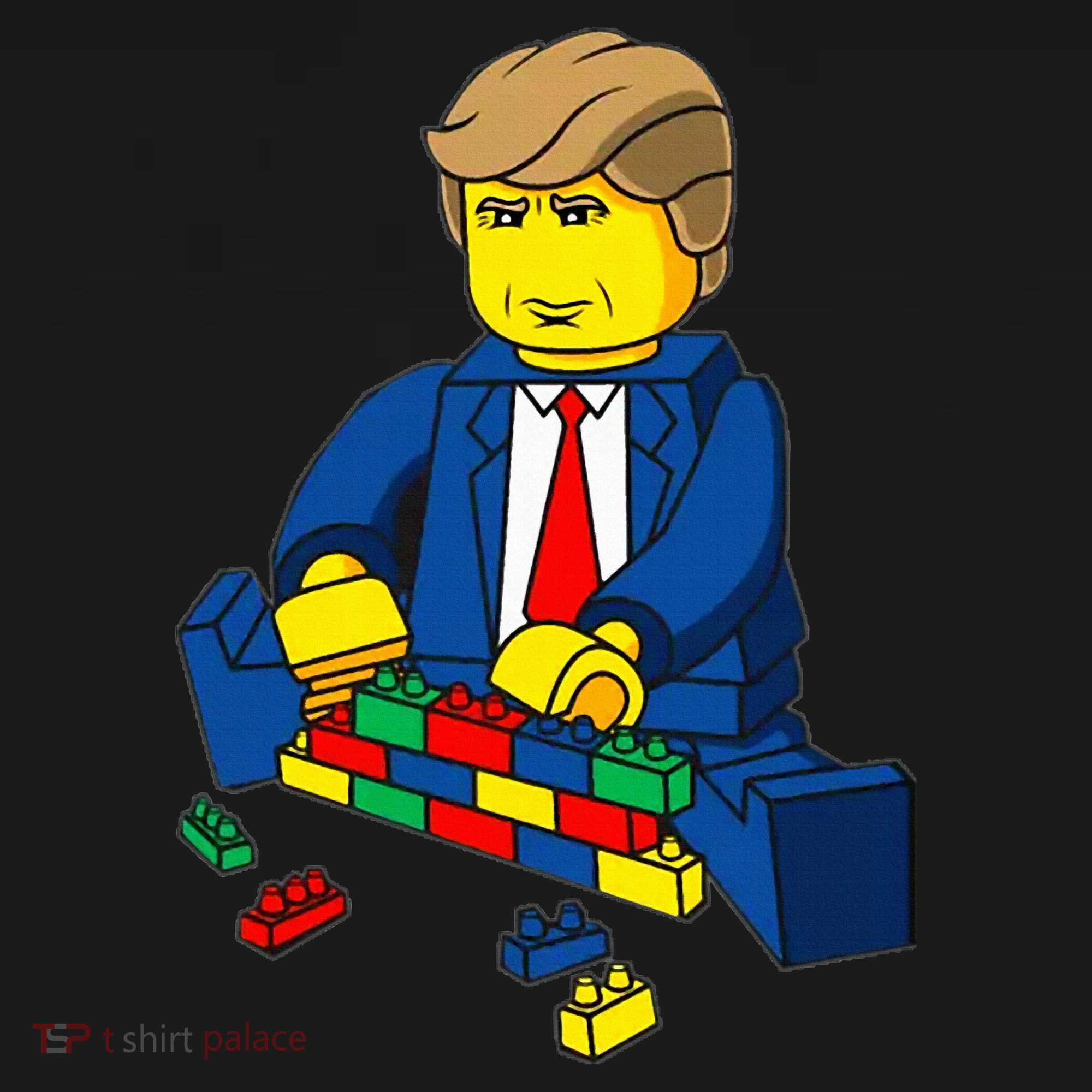 Donald Trump Presidential Building Brick Wall Toddler Hoodie