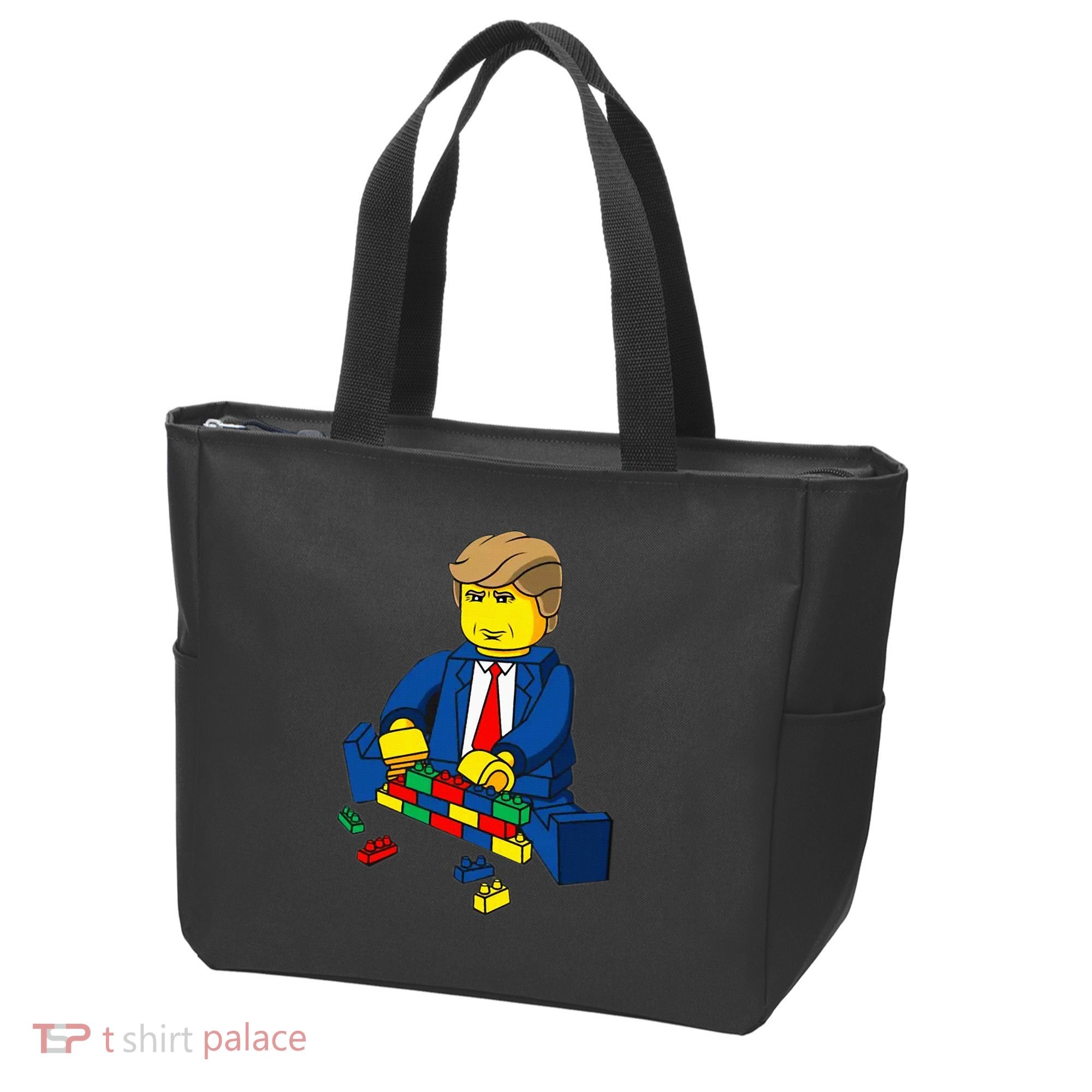 Donald Trump Presidential Building Brick Wall Tote Bag