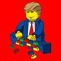 Donald Trump Presidential Building Brick Wall Santa Hat thumb 1