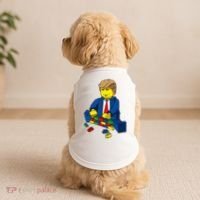 Donald Trump Presidential Building Brick Wall Doggie Tank thumb 2