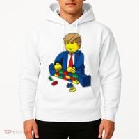 Donald Trump Presidential Building Brick Wall Hoodie thumb 2