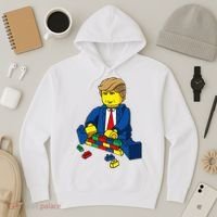 Donald Trump Presidential Building Brick Wall Hoodie thumb 3