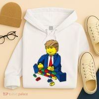 Donald Trump Presidential Building Brick Wall Hoodie thumb 4
