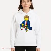 Donald Trump Presidential Building Brick Wall Hoodie thumb 5