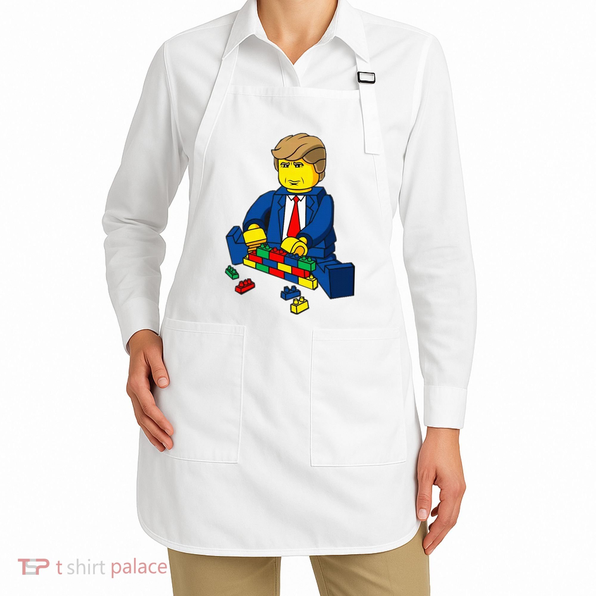 Donald Trump Presidential Building Brick Wall Apron