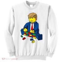 Donald Trump Presidential Building Brick Wall Sweatshirt thumb 0