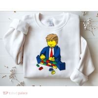 Donald Trump Presidential Building Brick Wall Sweatshirt thumb 2