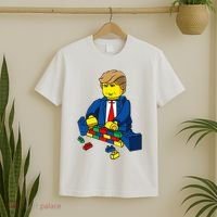 Donald Trump Presidential Building Brick Wall T-Shirt thumb 2