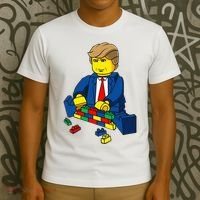 Donald Trump Presidential Building Brick Wall T-Shirt thumb 3