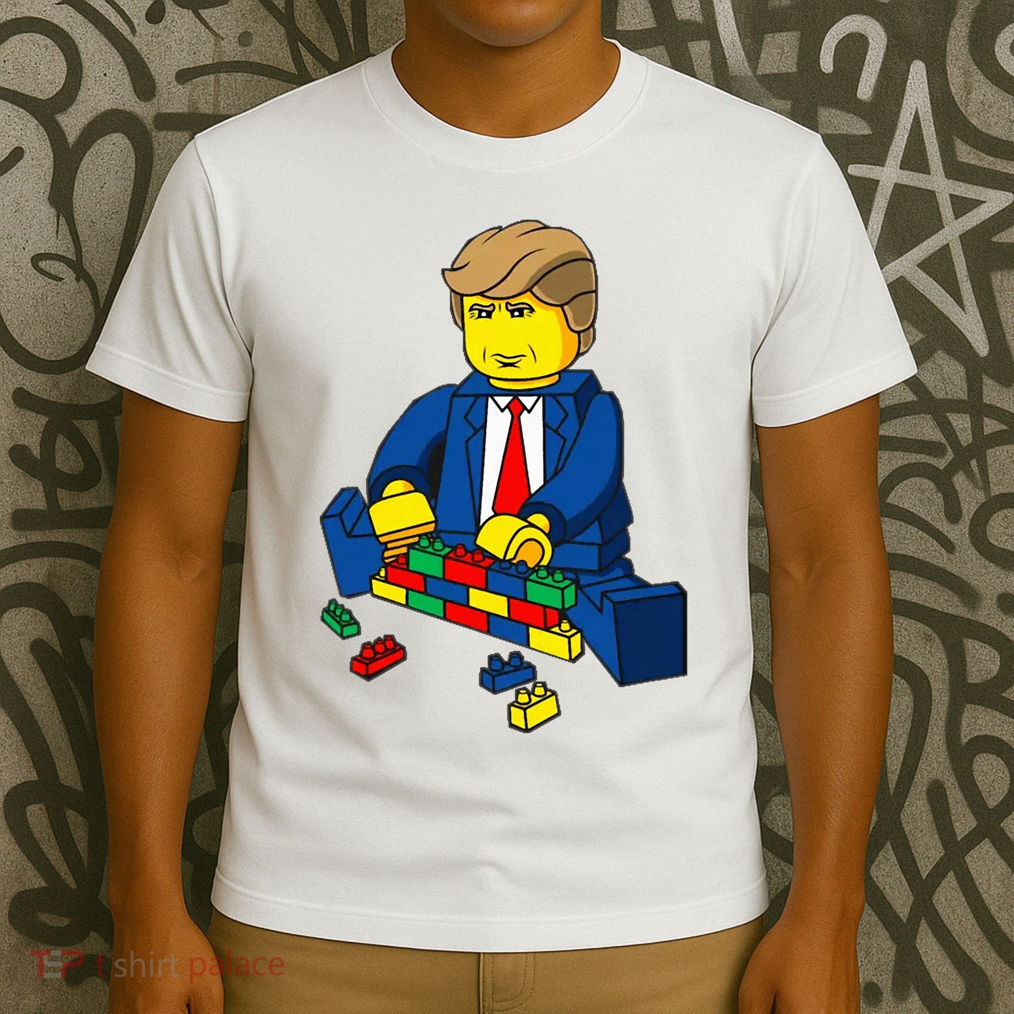 Donald Trump Presidential Building Brick Wall T-Shirt