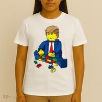 Donald Trump Presidential Building Brick Wall T-Shirt thumb 4