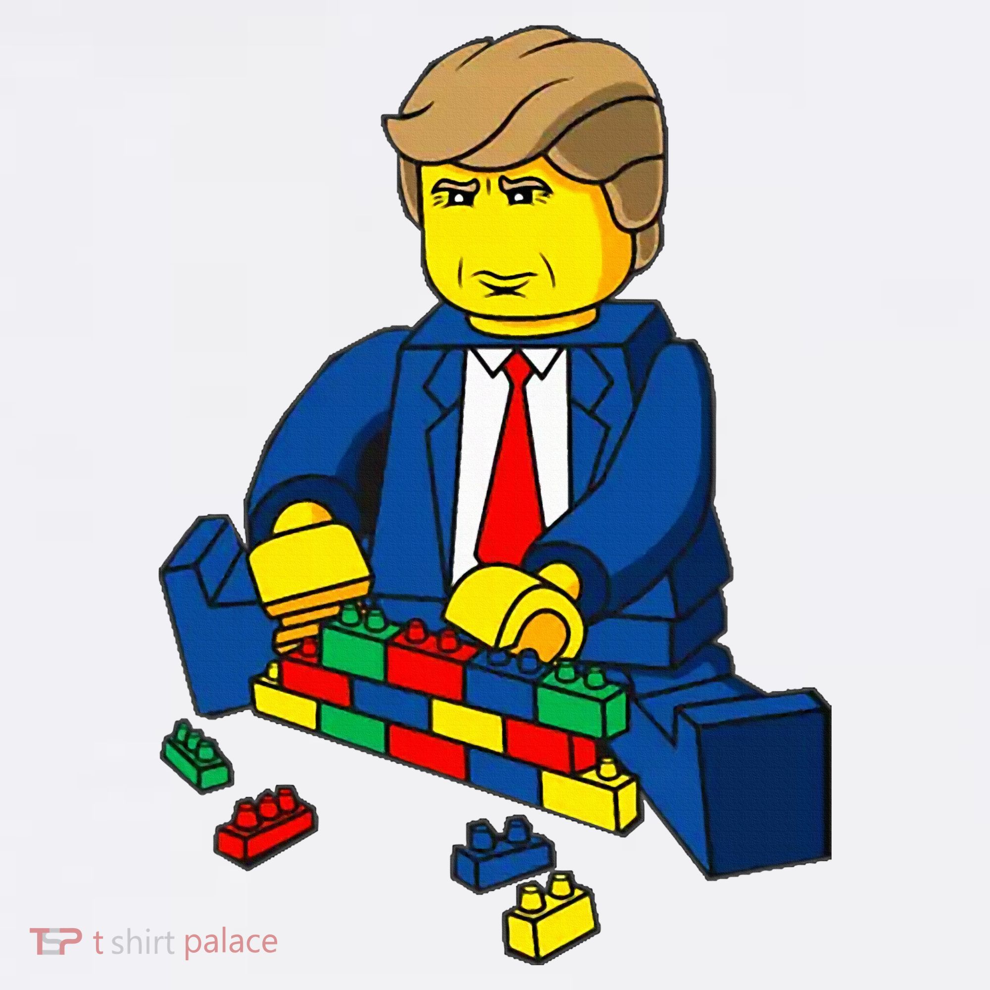 Donald Trump Presidential Building Brick Wall T-Shirt