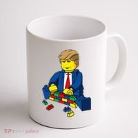 Donald Trump Presidential Building Brick Wall Coffee Mug thumb 1