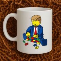 Donald Trump Presidential Building Brick Wall Coffee Mug thumb 2