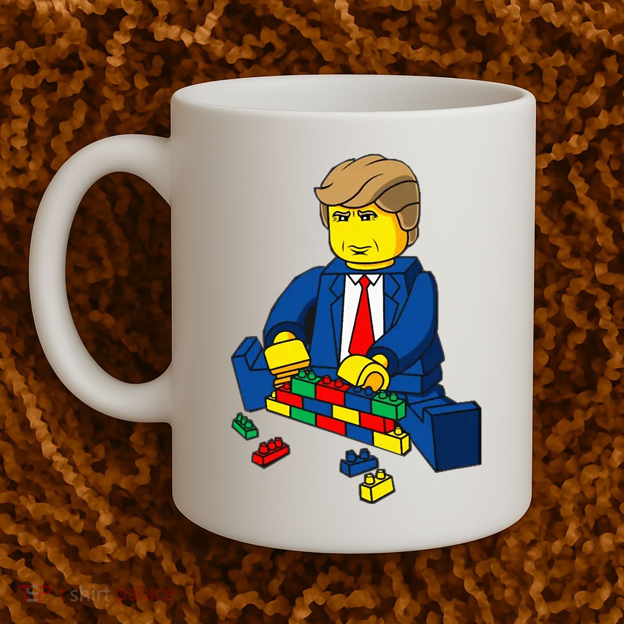 Donald Trump Presidential Building Brick Wall Coffee Mug